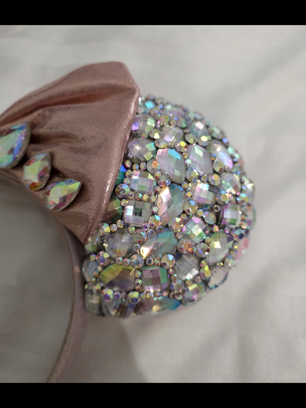 Mickey Sparkle Bow Ear Headband - Pink - Picture 3 of 7